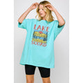 Lake Squad Vintage Graphic Oversized Tee