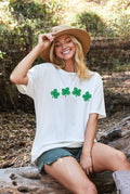 Clover Row Oversized Graphic Top