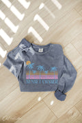 Sunset Chaser Mineral Washed Long Sleeve Graphic