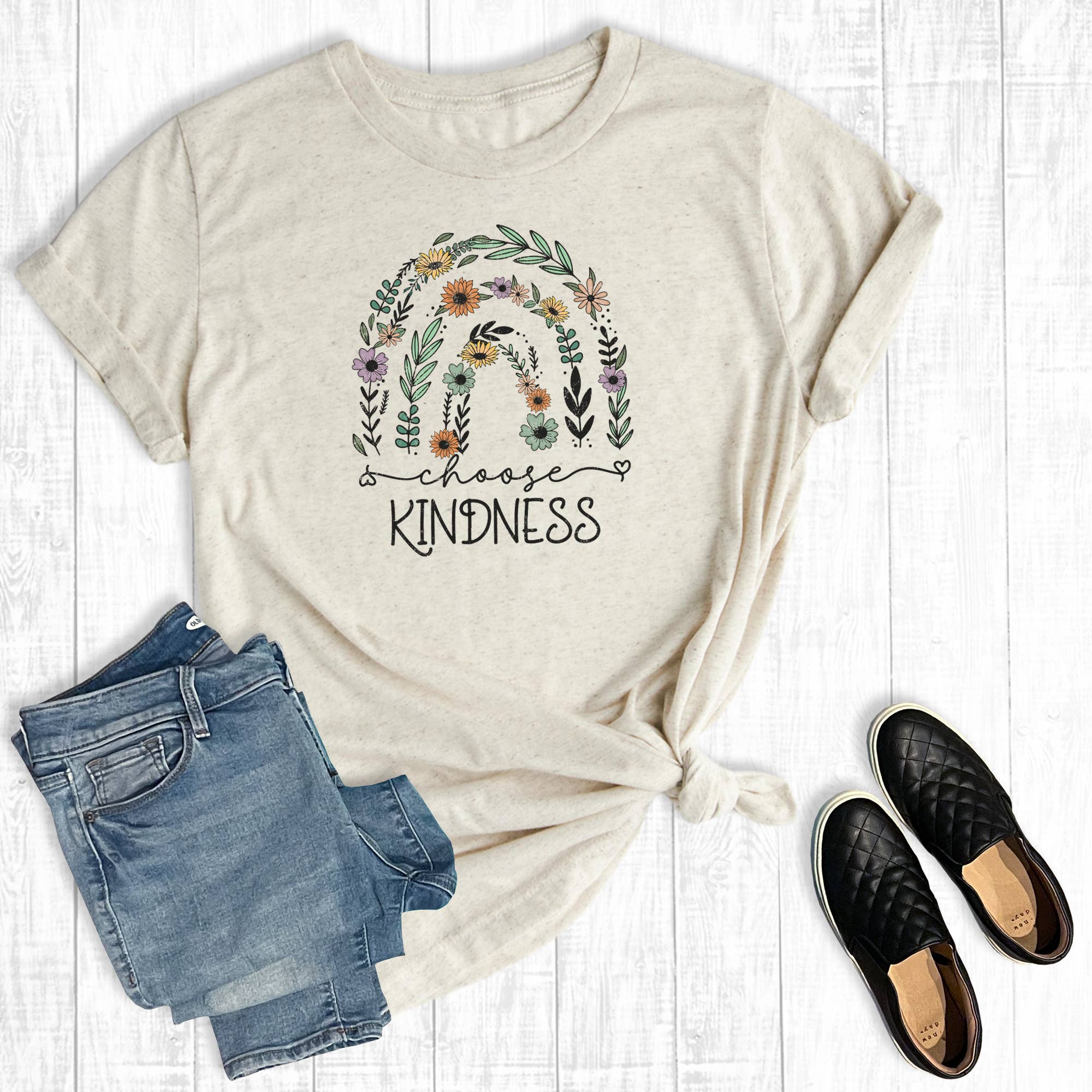 Floral Choose Kindness Graphic Tee