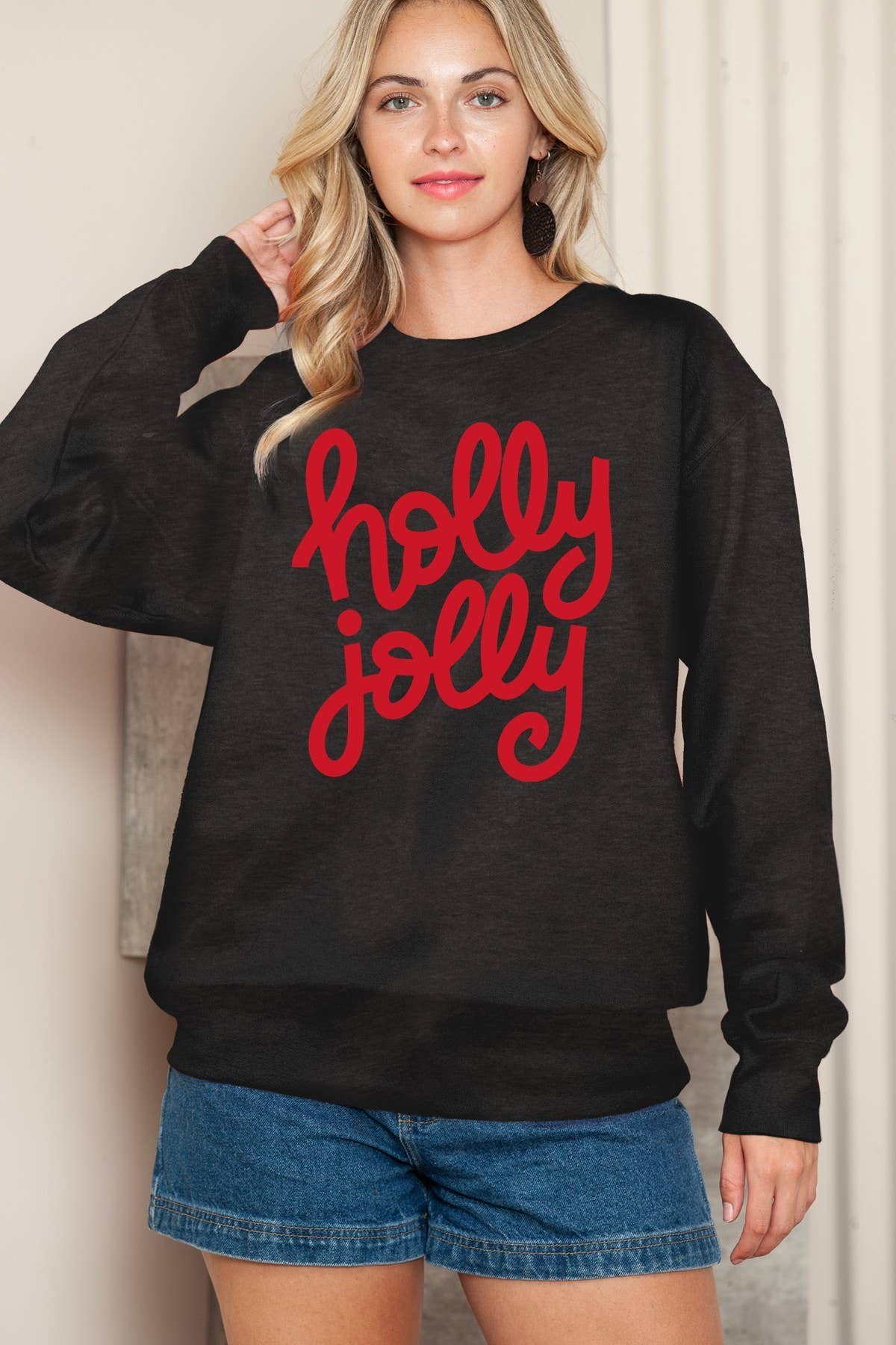 Merry X-Mas - Graphic Print Women Sweatshirt