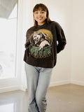 Willie Nelson Crystal Smoke Hi-Dive Oversized Sweatshirt