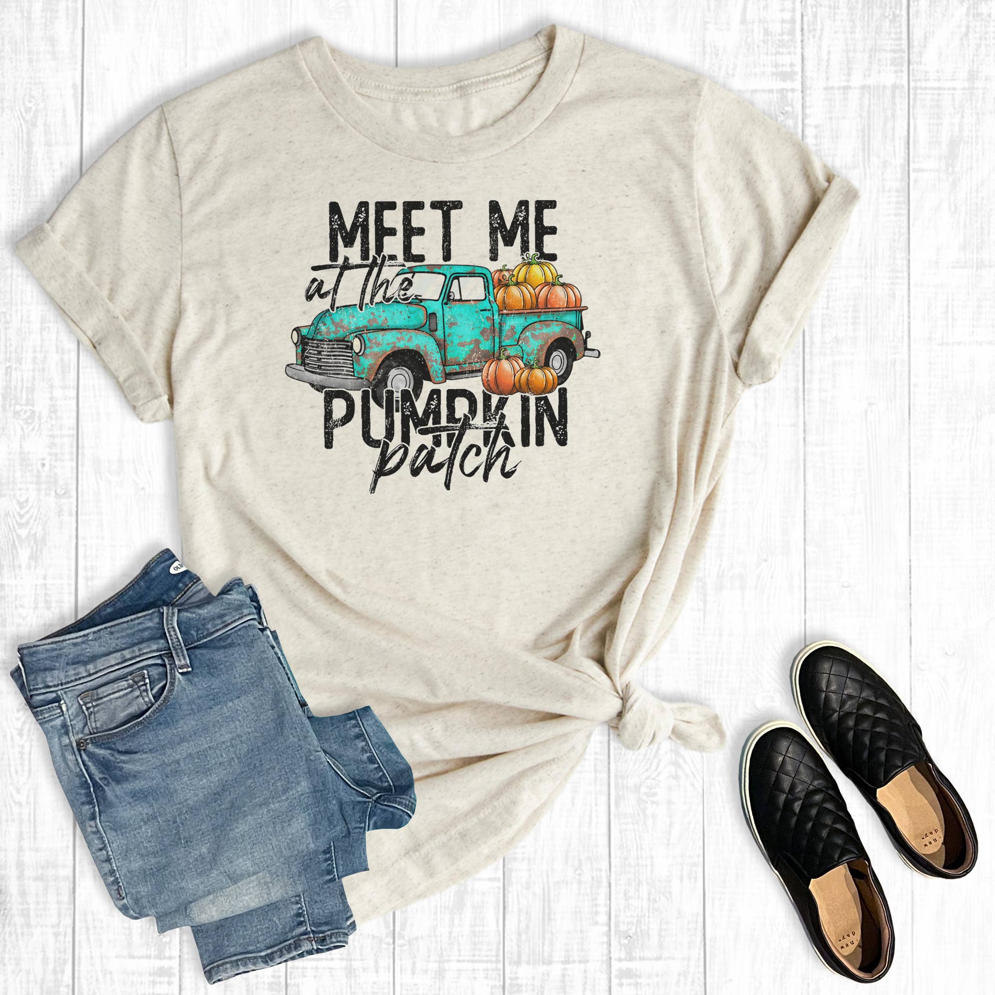 Fall Meet Me At the Pumpkin Patch Graphic Tees