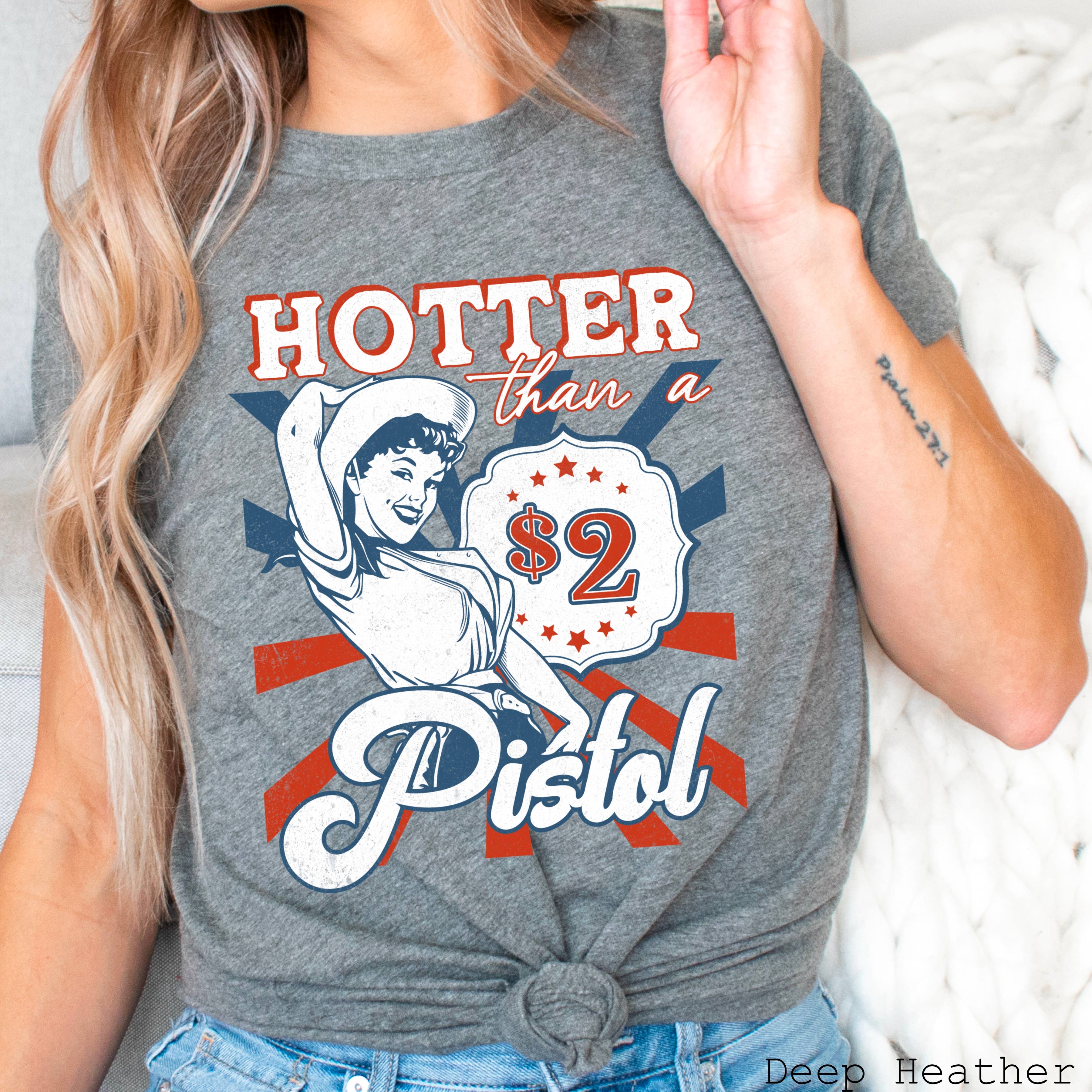 Hotter Than A $2 Western Graphic Tee  | Bella Canvas