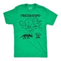Triceratops Infographic Men's T Shirt