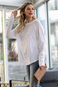..._ Cotton Raglan Sleeve Thumbhole Top