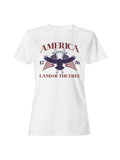 Patriotic Eagle Freedom Emblem Women's T-Shirt
