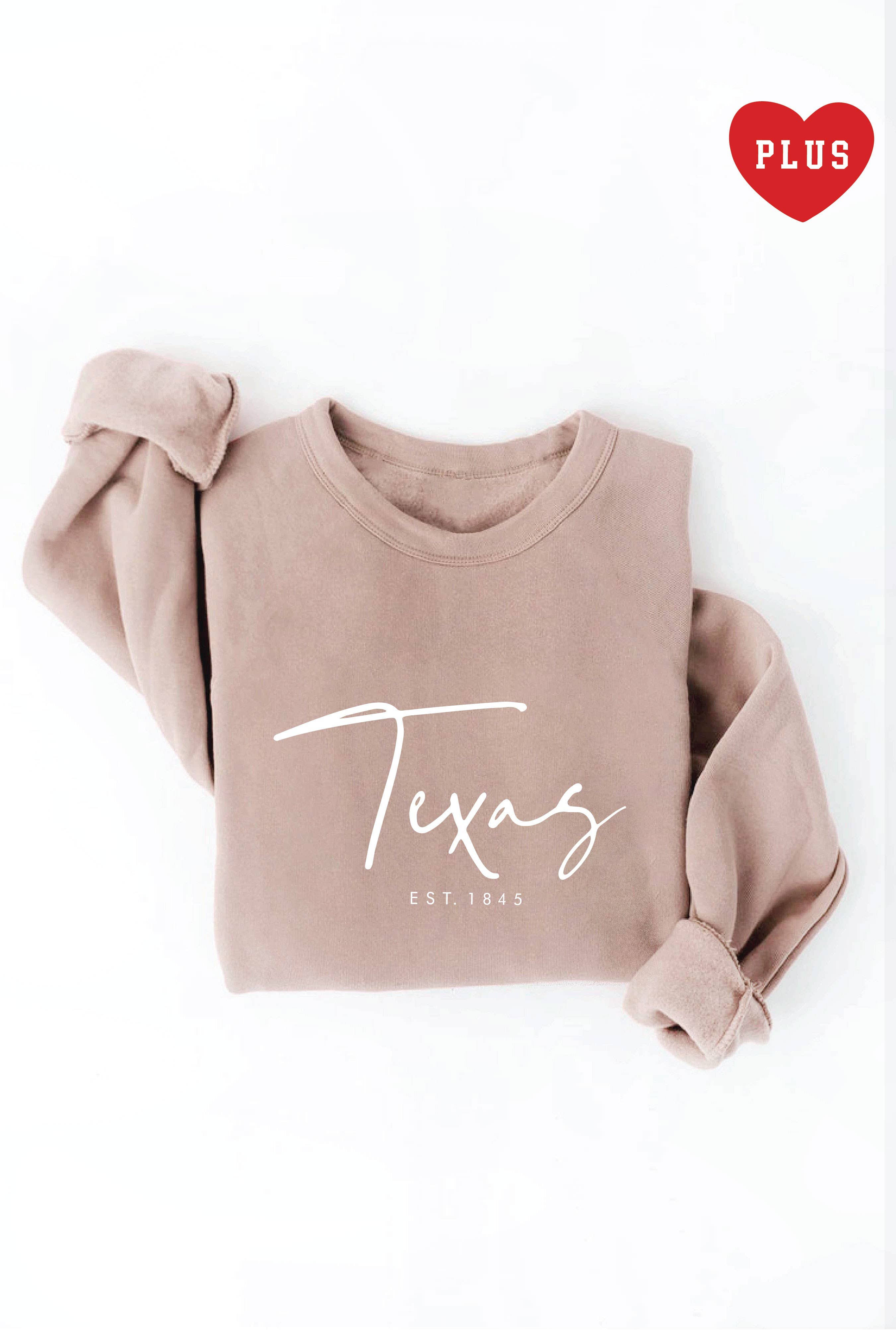 Texas Est. 1845 Plus Graphic Sweatshirt