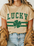 Lucky Clover Graphic T Shirts