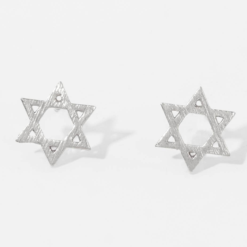 Gold-Dipped Vintage Star Shaped Post Earrings