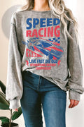 Speed Racing Mineral Graphix Terry Sweatshirts