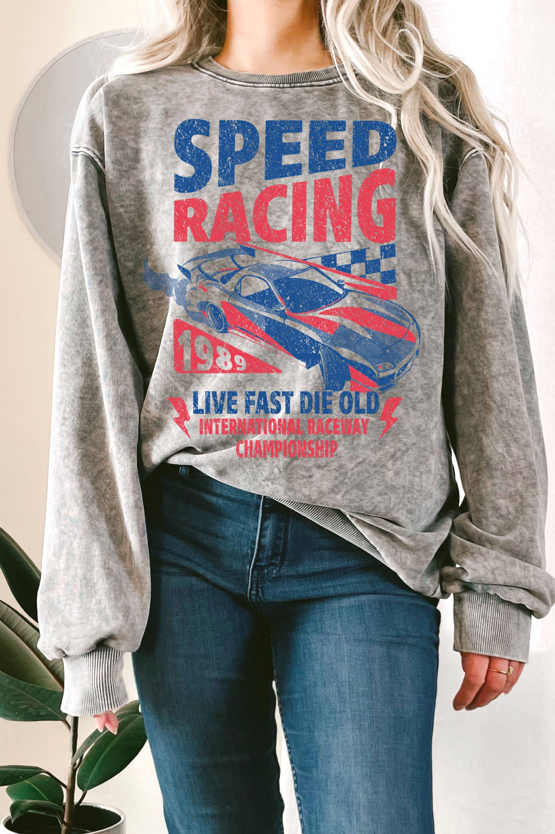 Speed Racing Mineral Graphix Terry Sweatshirts
