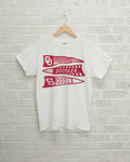 Ou Oklahoma Sooners Pennant White Comfort Colors Tee