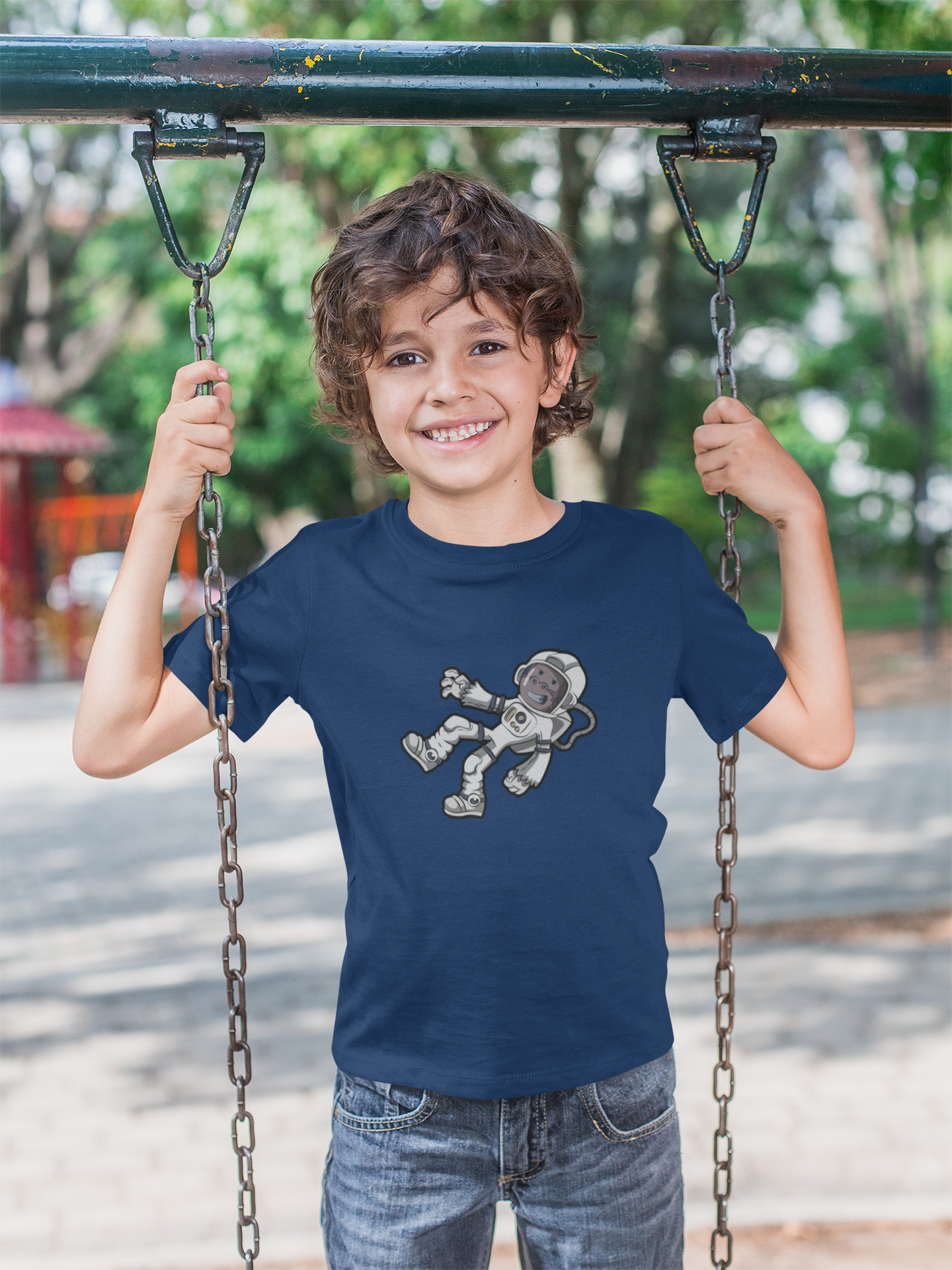 Sammie Squatch "Astronaut" Tshirt (Navy Blue)