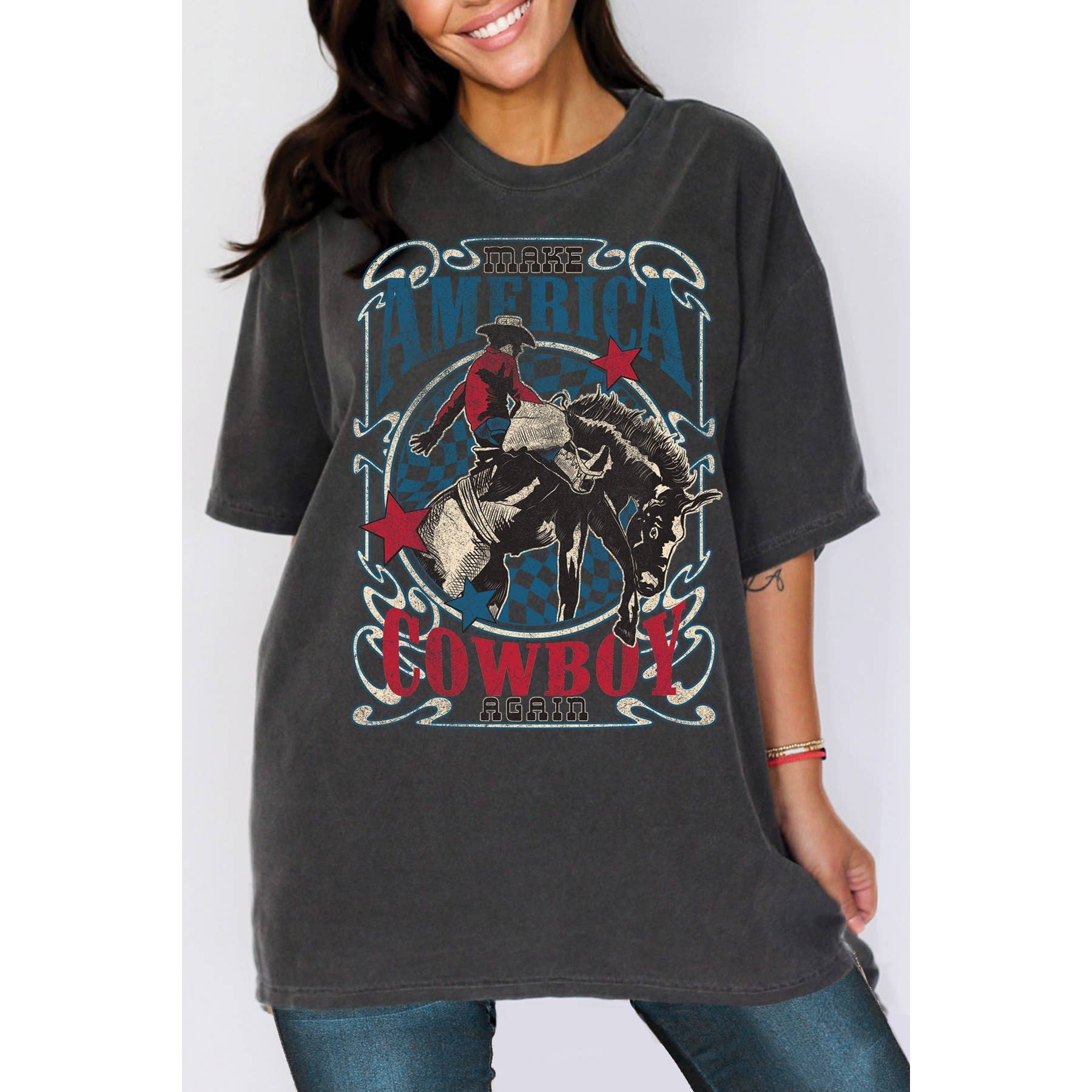America Cowboy - Oversize Unisex Top