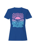 Retro Sea Level Sunset Design Women's T-Shirt
