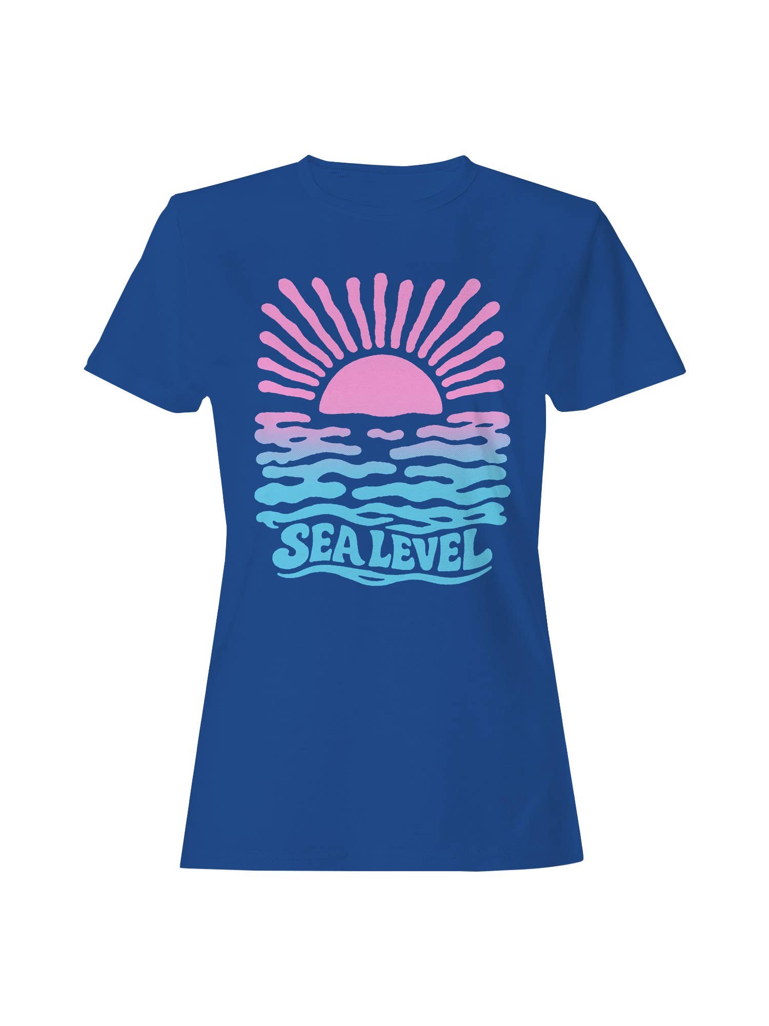 Retro Sea Level Sunset Design Women's T-Shirt