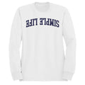 Simple Life Retro Curved Text Men's Sweatshirt