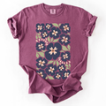 Blue Wildflower Allover Floral, Vintage Boho, Nature T-Shirt