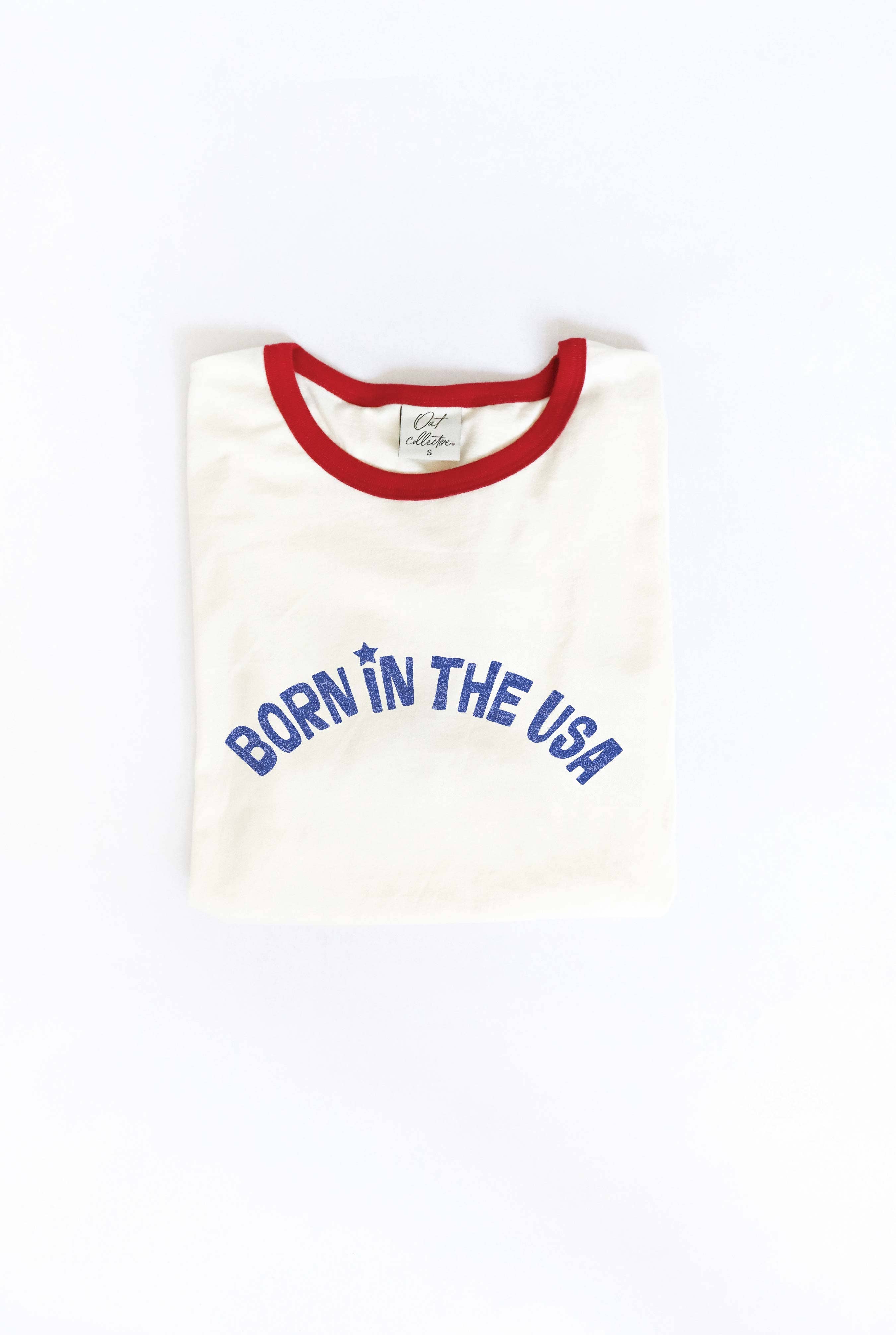 Made in the USA Ringer Graphic T-Shirt