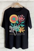 Humanity Flower Oversize Graphic Tshirts