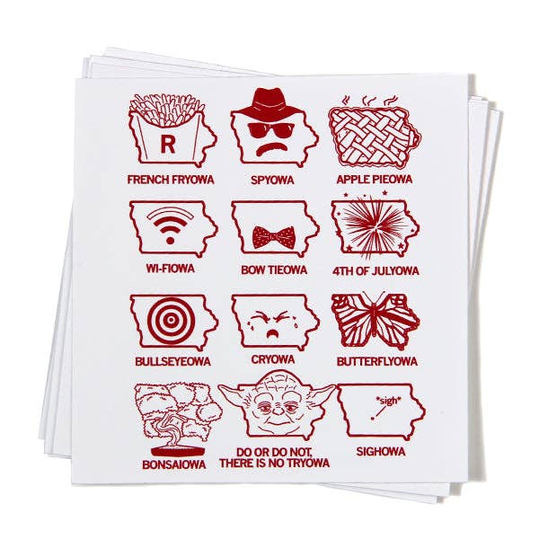 Faces of Iowa Sticker