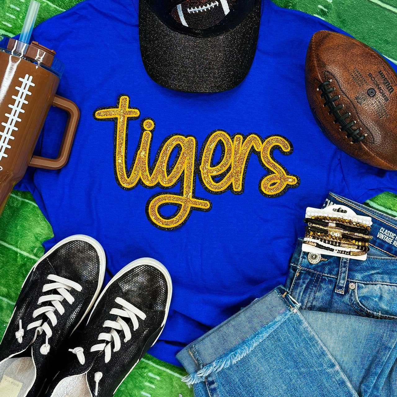 Gold Tigers Sequin Sweatshirt