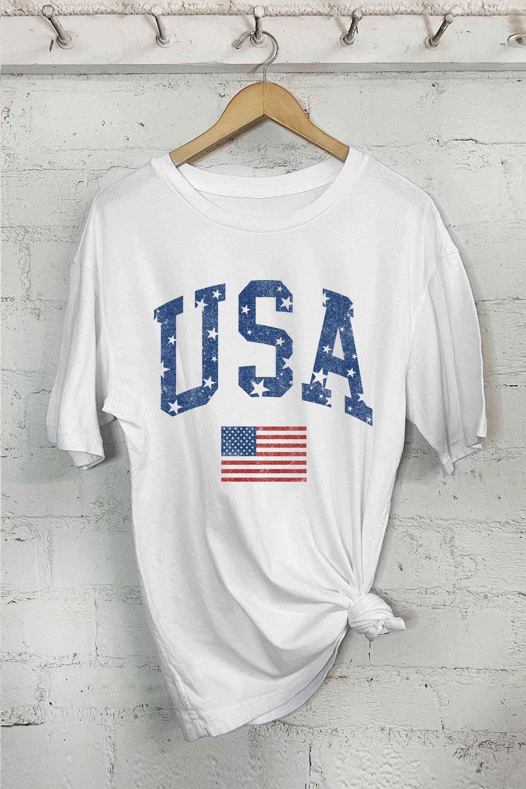 USA Flag-Oversized Tee