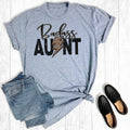 Leopard Bolt Bad A Aunt Graphic Tee