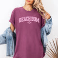 Beach Bum, Retro, Palm Trees, Varsity, Retro, Summer T-Shirt