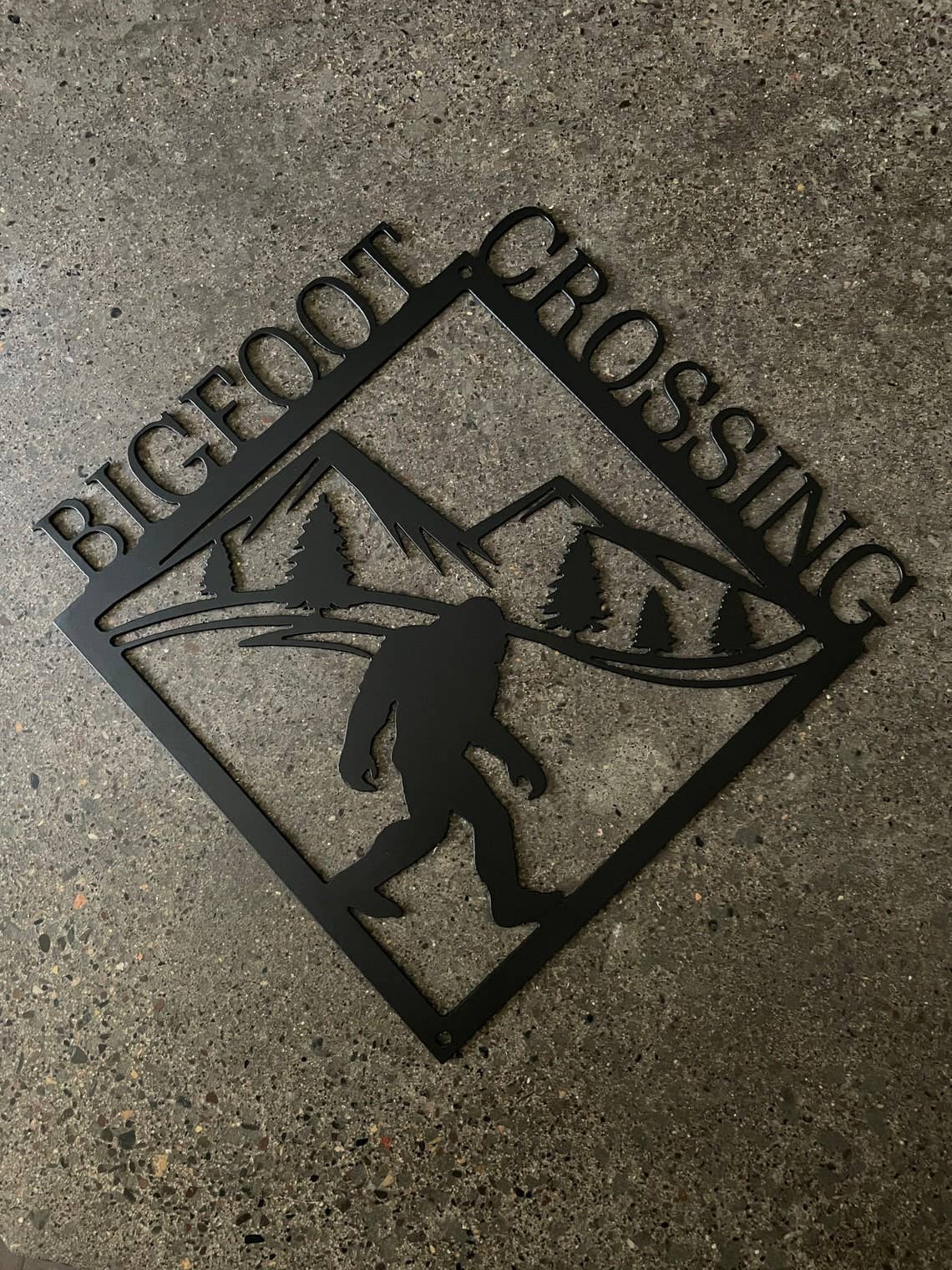 Bigfoot Crossing Sign ("Big Sky")