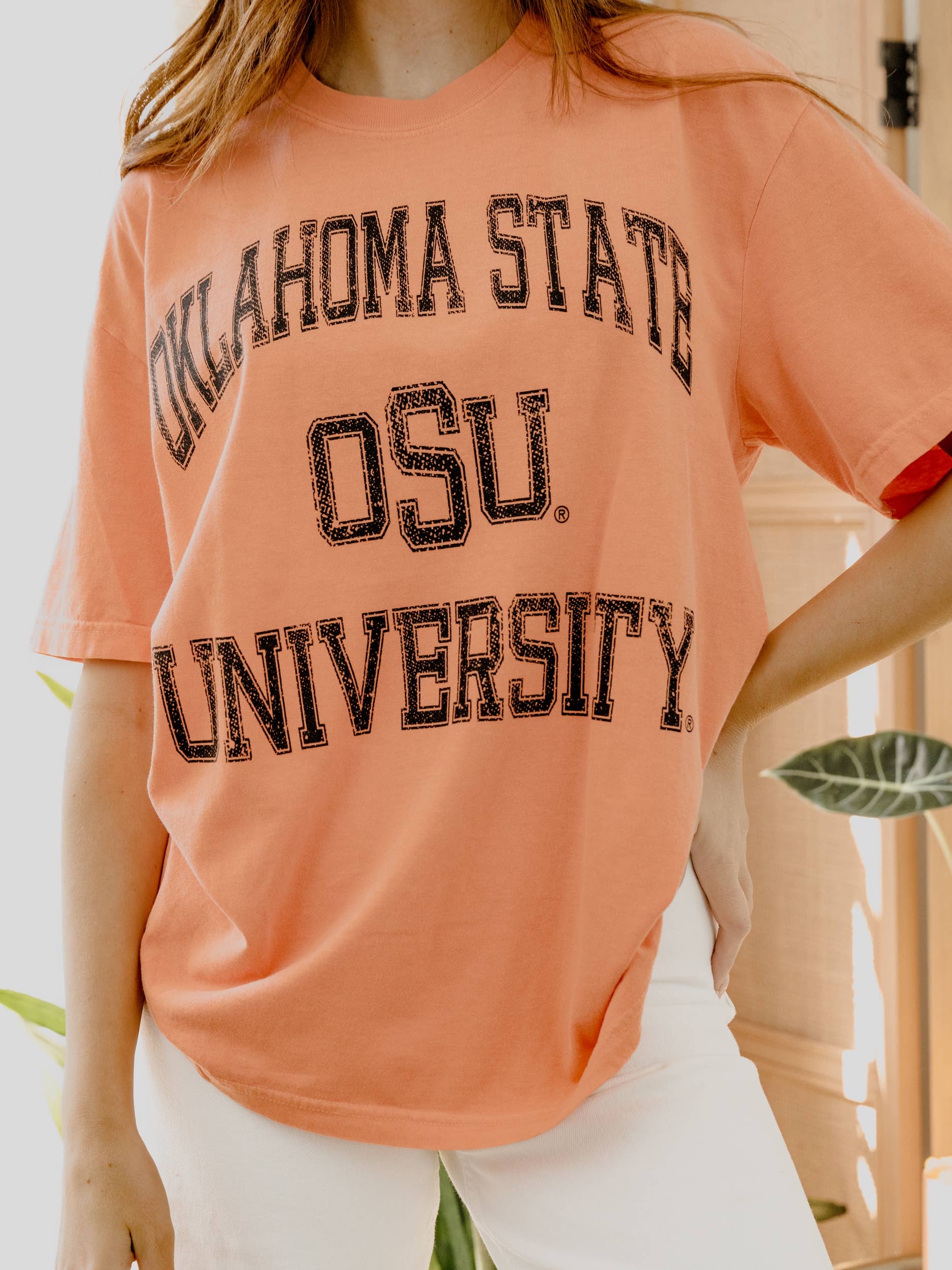 Osu Cowboys Vintage Sport Orange Comfort Colors Tee