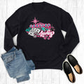 Western Cowgirl Feeling Lucky Graphic Sweatshirt