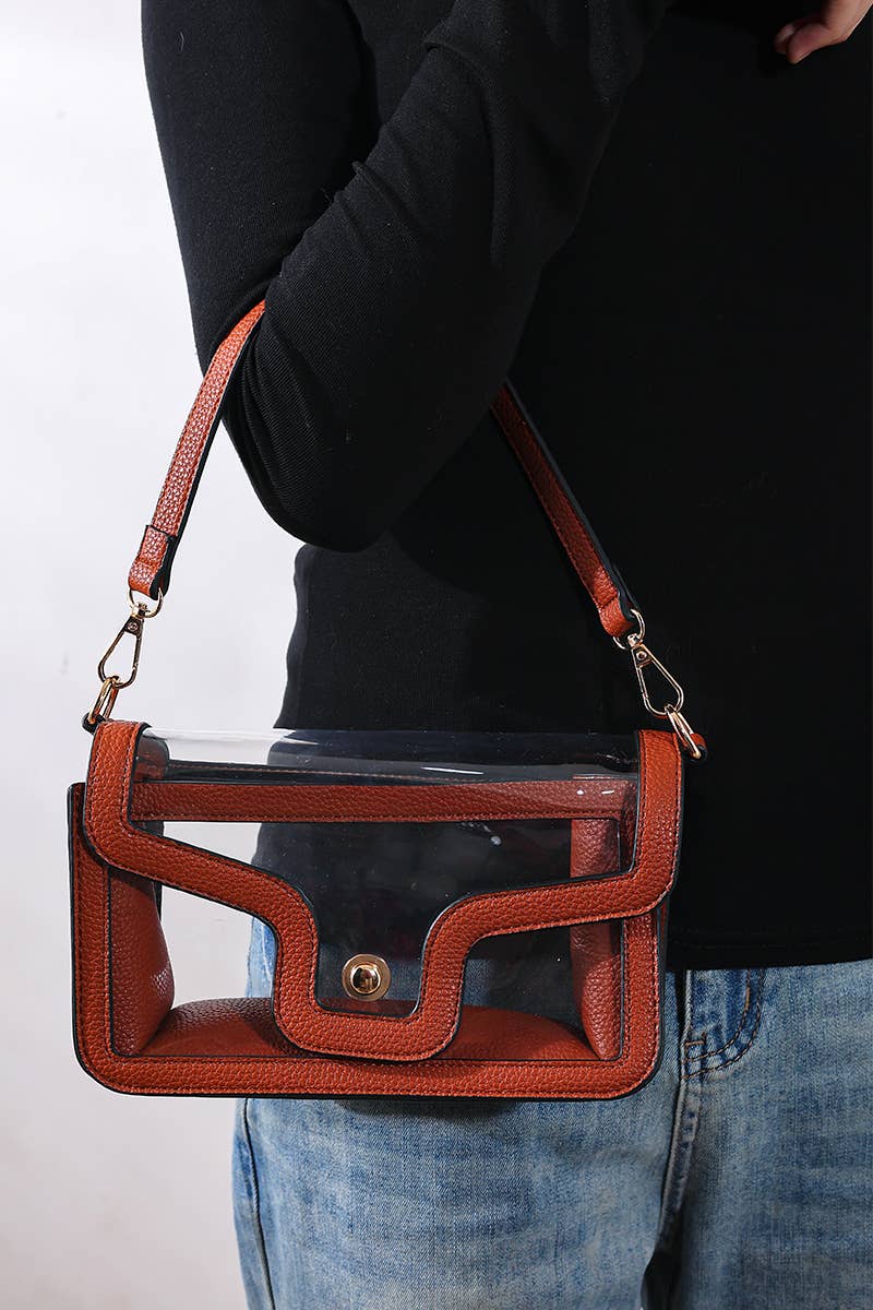 ..1208 Premium Clear Stadium Nina Handbag SI-29173