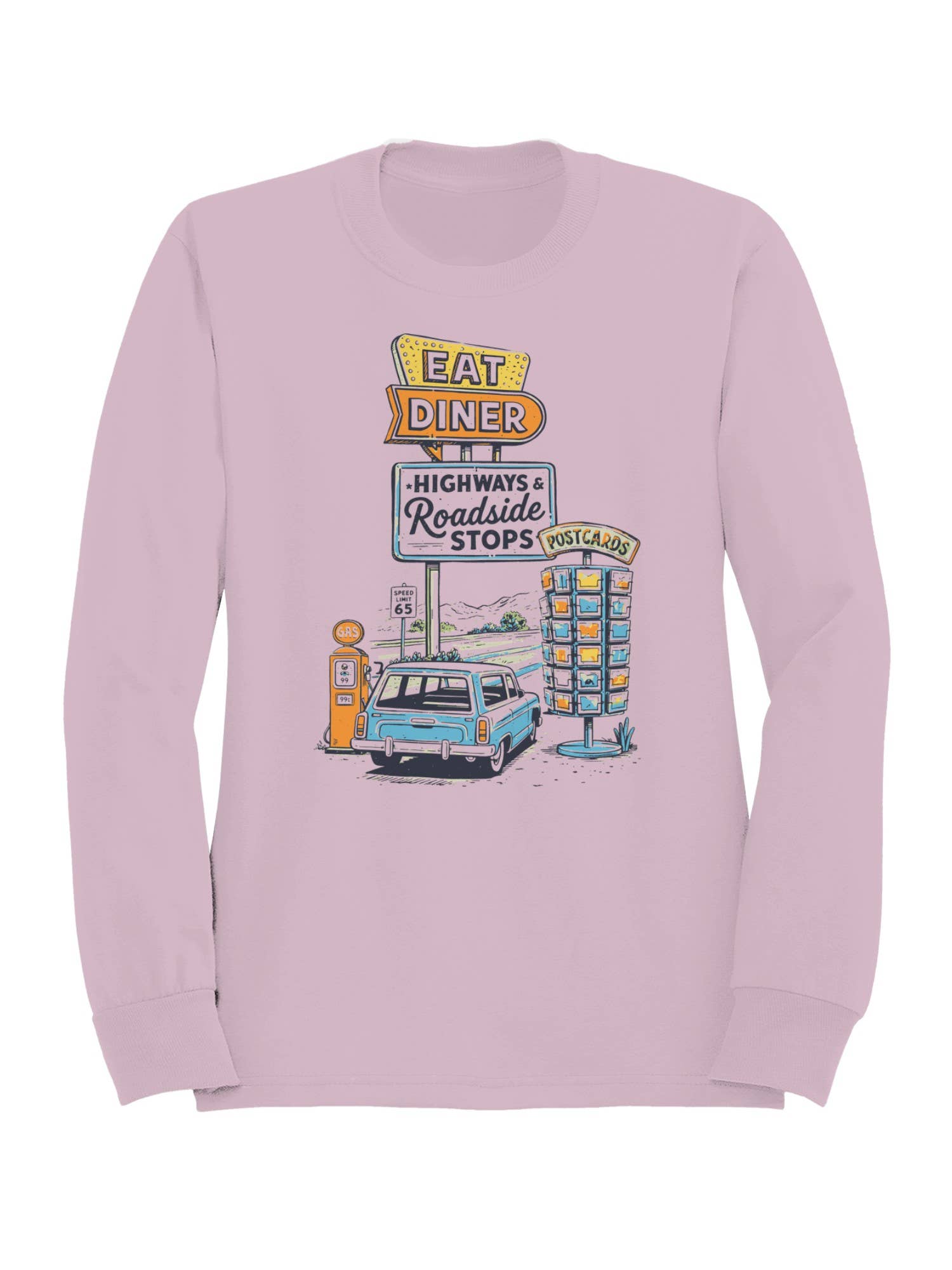 Roadtrip USA Retro Highways & Diner Women's Sweatshirt