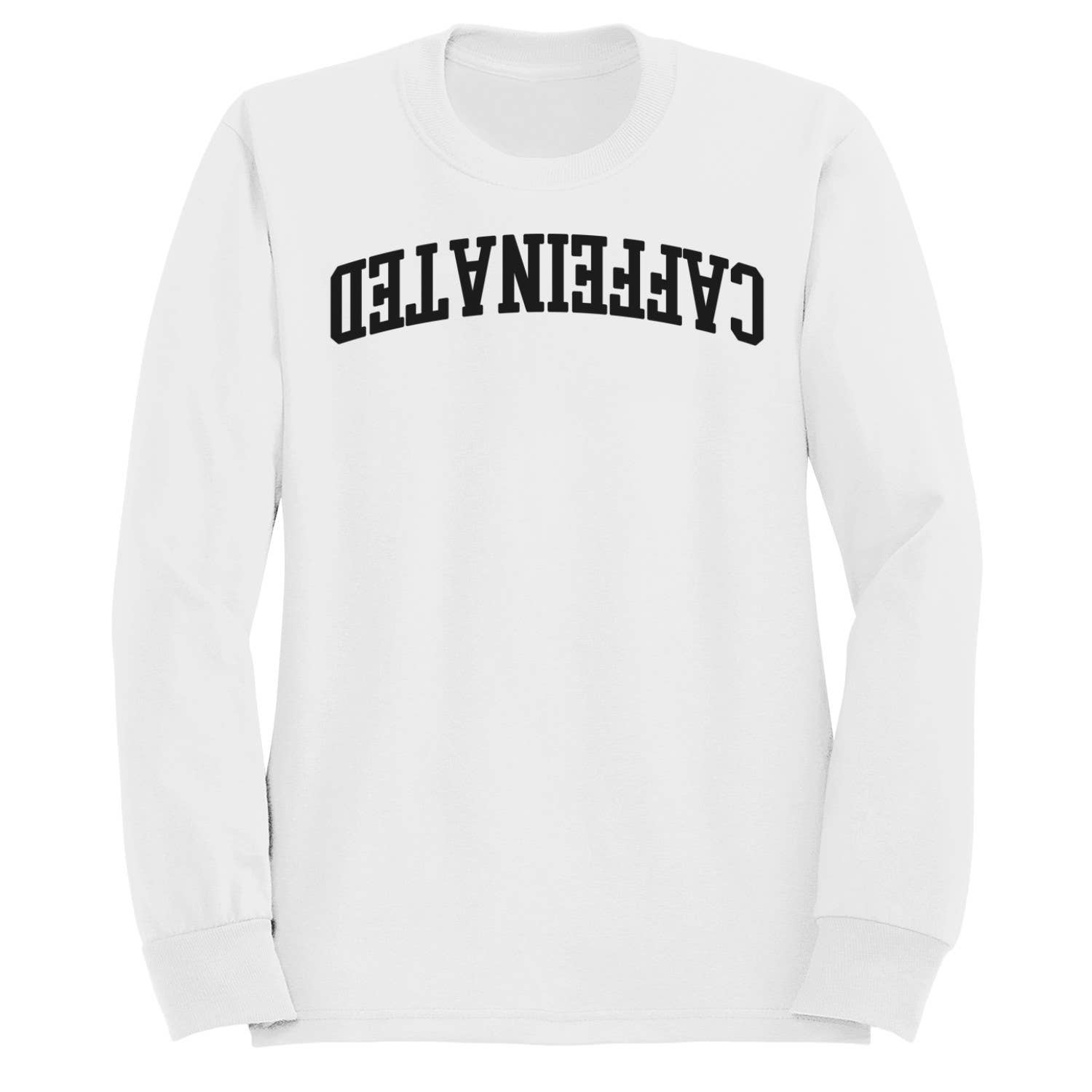 Caffeinated Bold Retro Typography Women's Sweatshirt
