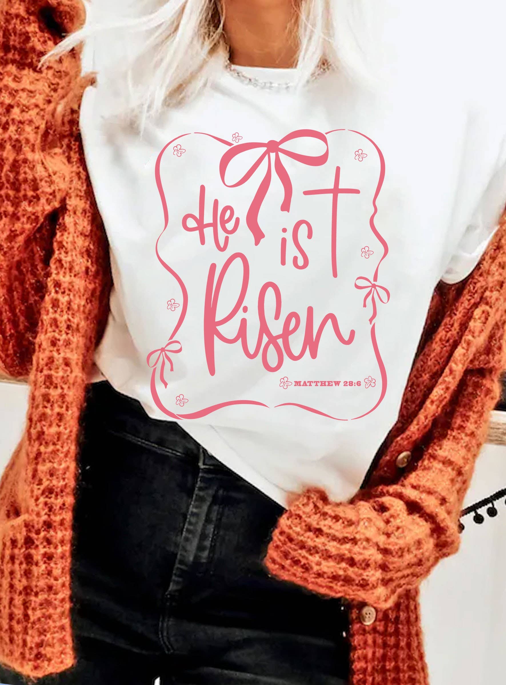 He Is Risen Easter Graphic Tshirts
