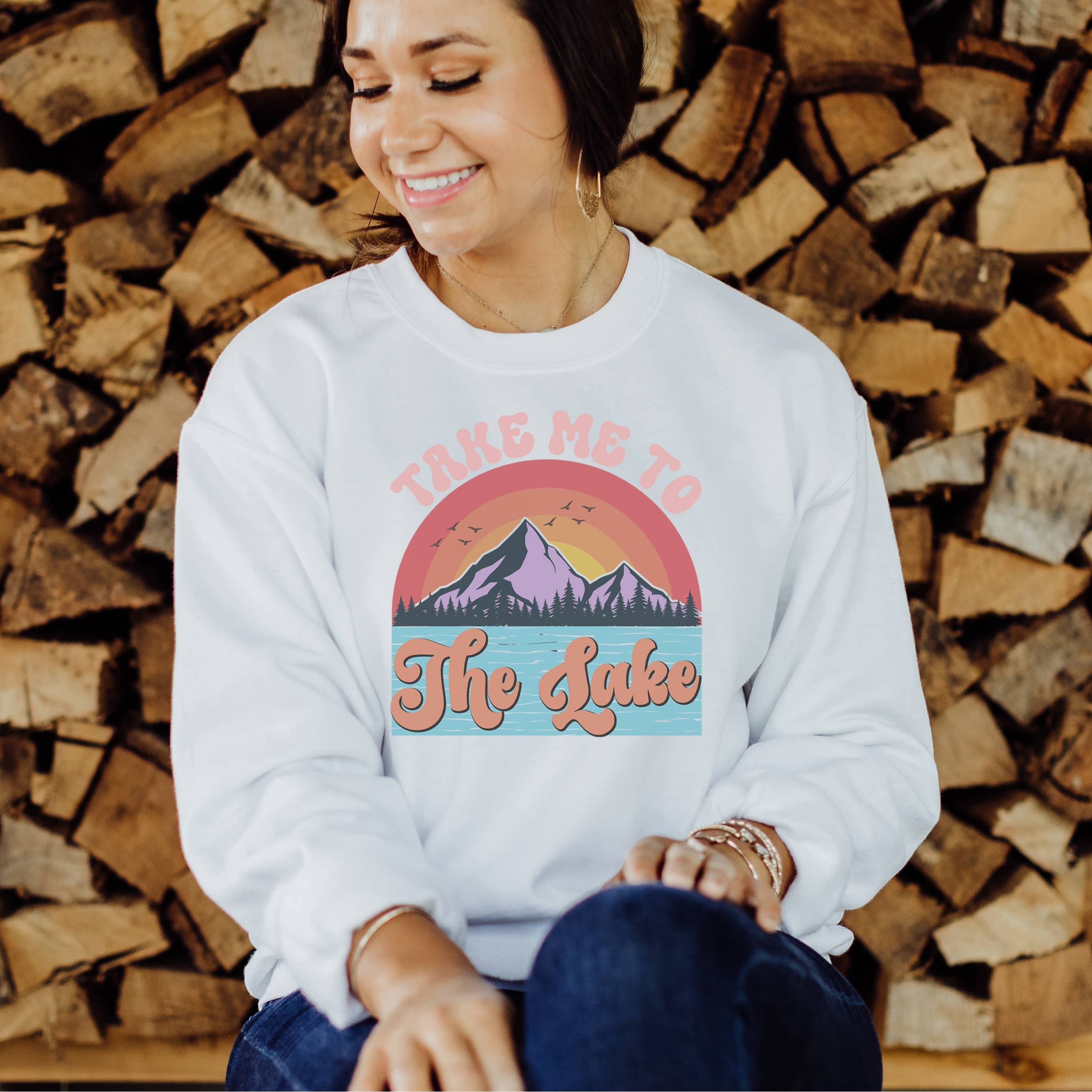 Take Me To the Lake | Crewneck Sweatshirt | Sizes S-2XL