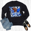 Custom Retro Gameday Let's Go Football Sweatshirt