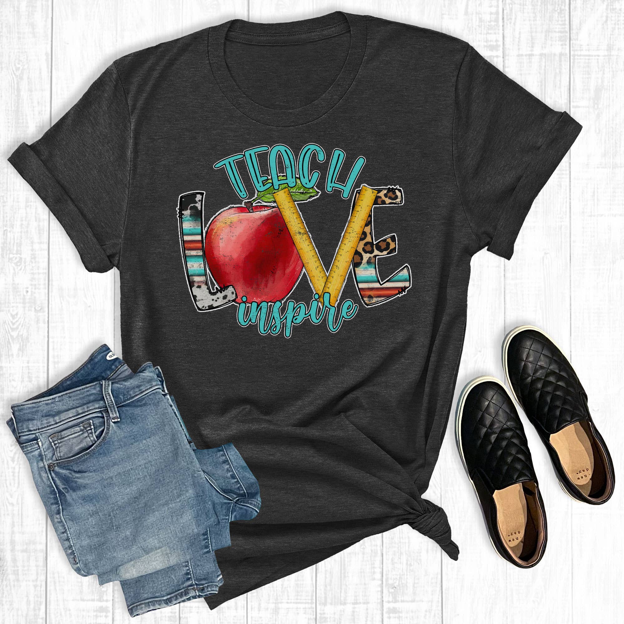Serape Teach Love Inspire Pencils
