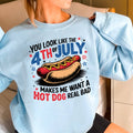 July 4th Hotdog | July 4th Patriotic Sweatshirt