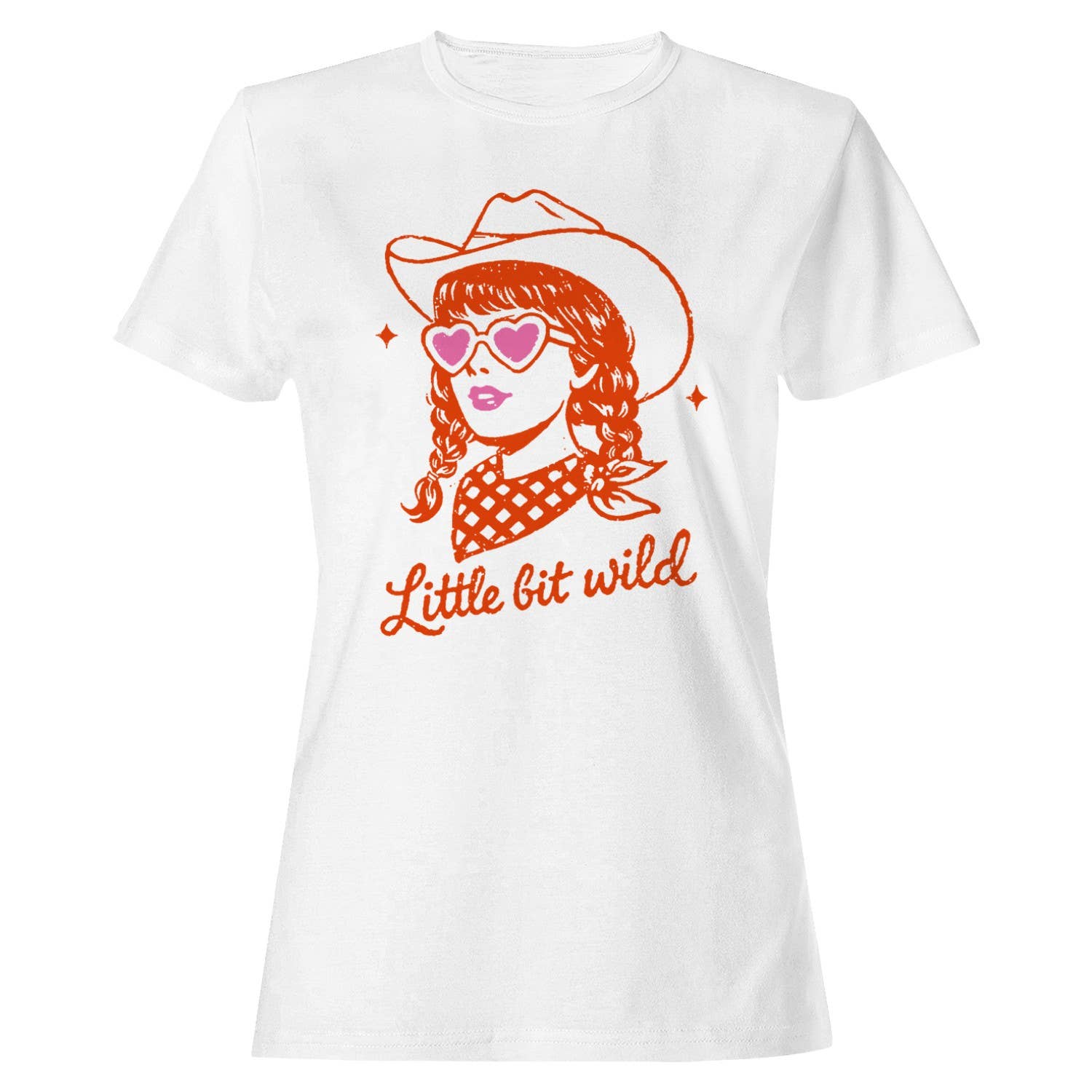 Wild Retro Cowgirl Women's T-Shirt White
