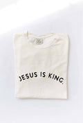Jesus Is King. Mineral Washed Graphic Top