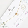 Gold-Dipped Crown Bridesmaid Necklace