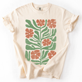 Terracotta Flower Botanical, Vintage Boho, Nature, T-Shirt