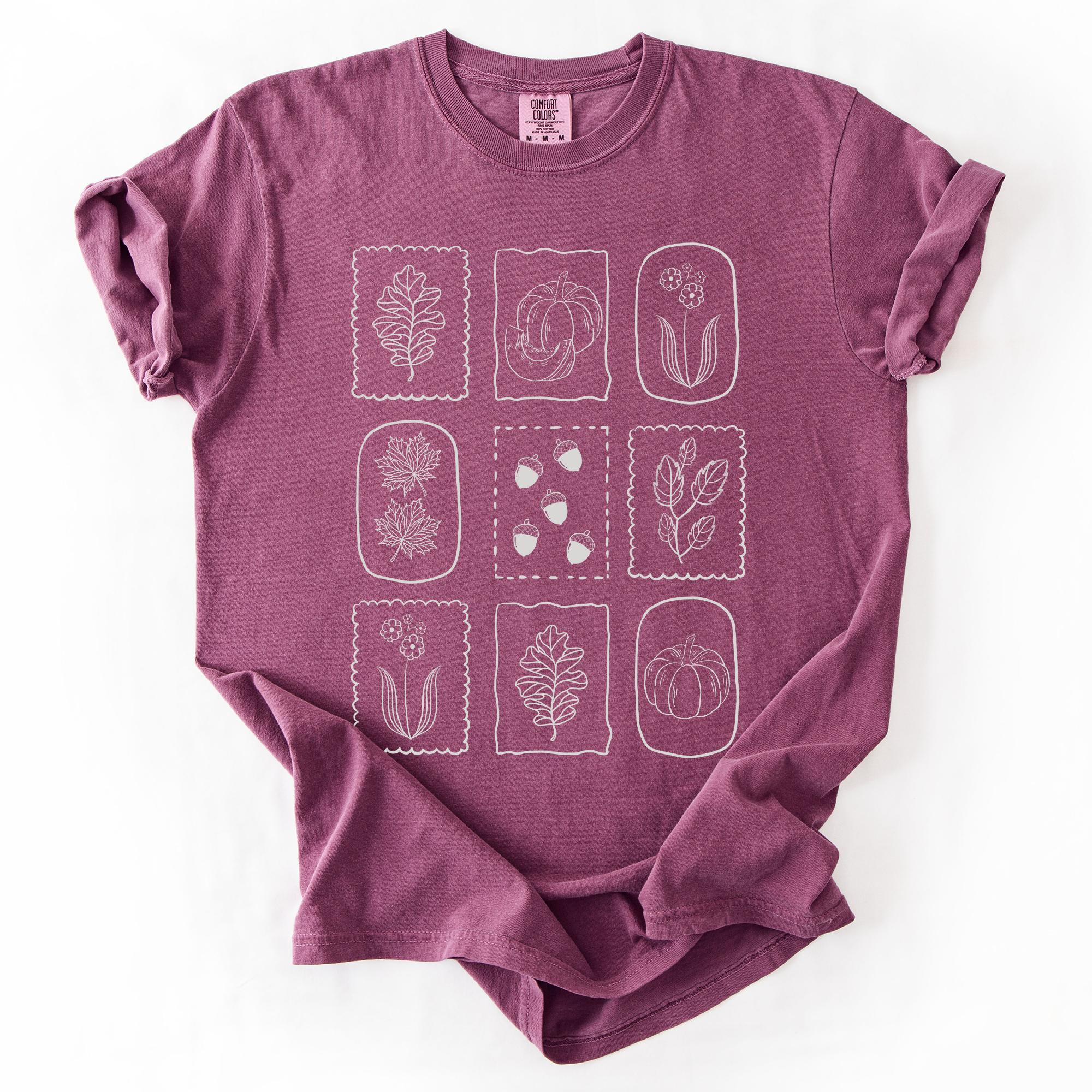 Autumn Flowers, Minimalist, Gorgeous, Fall, Pumpkin T-Shirt