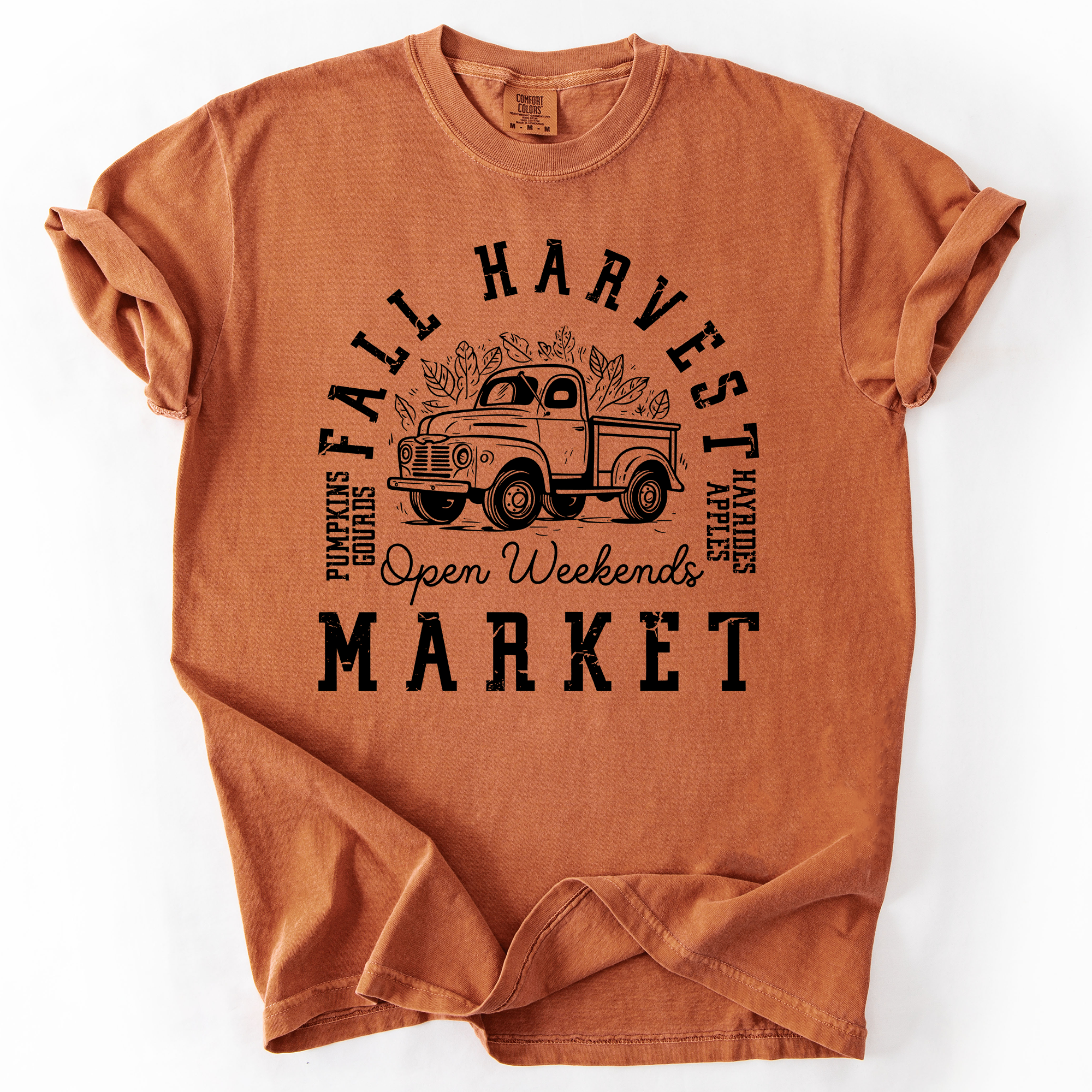 Fall Harvest Market, Pumpkins, Autumn Comfort Colors T-Shirt