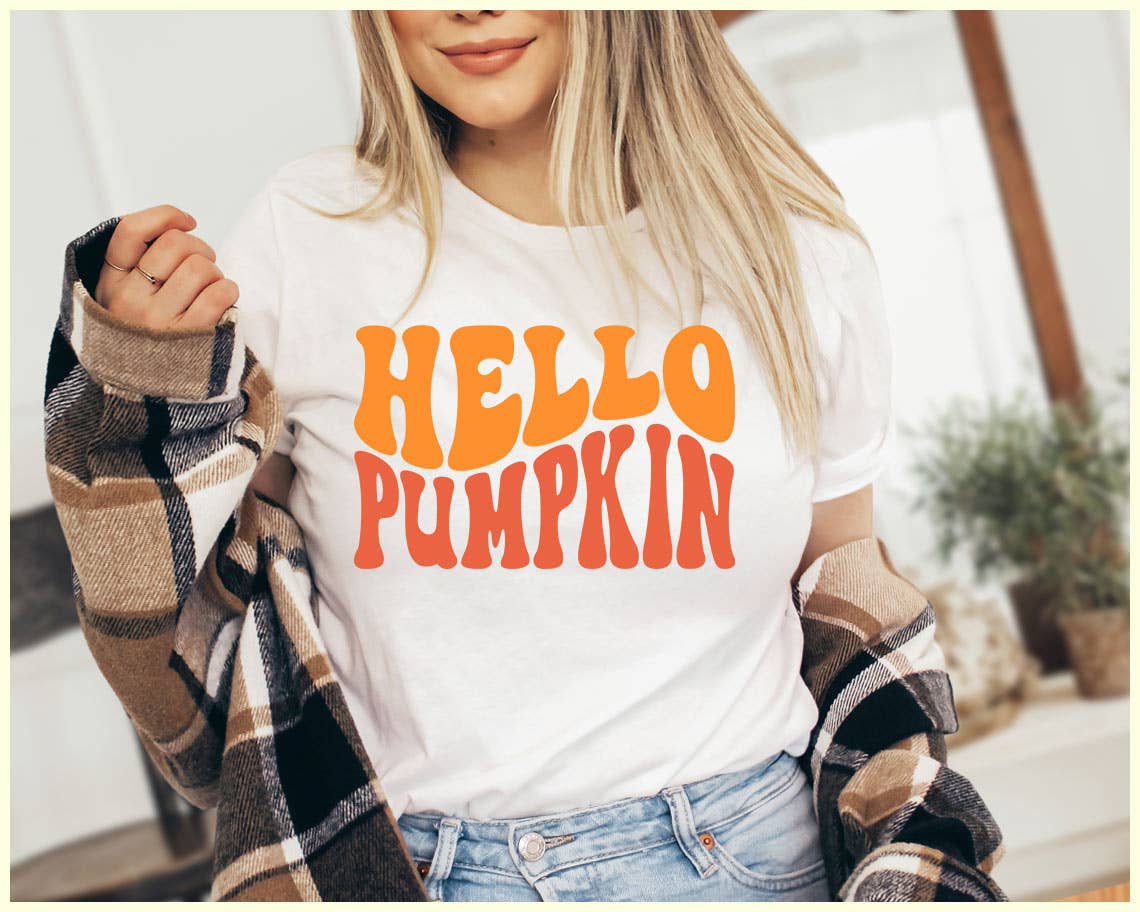 Hello Pumpkin - Cute Fall Pumpkin Spice Season Shirt