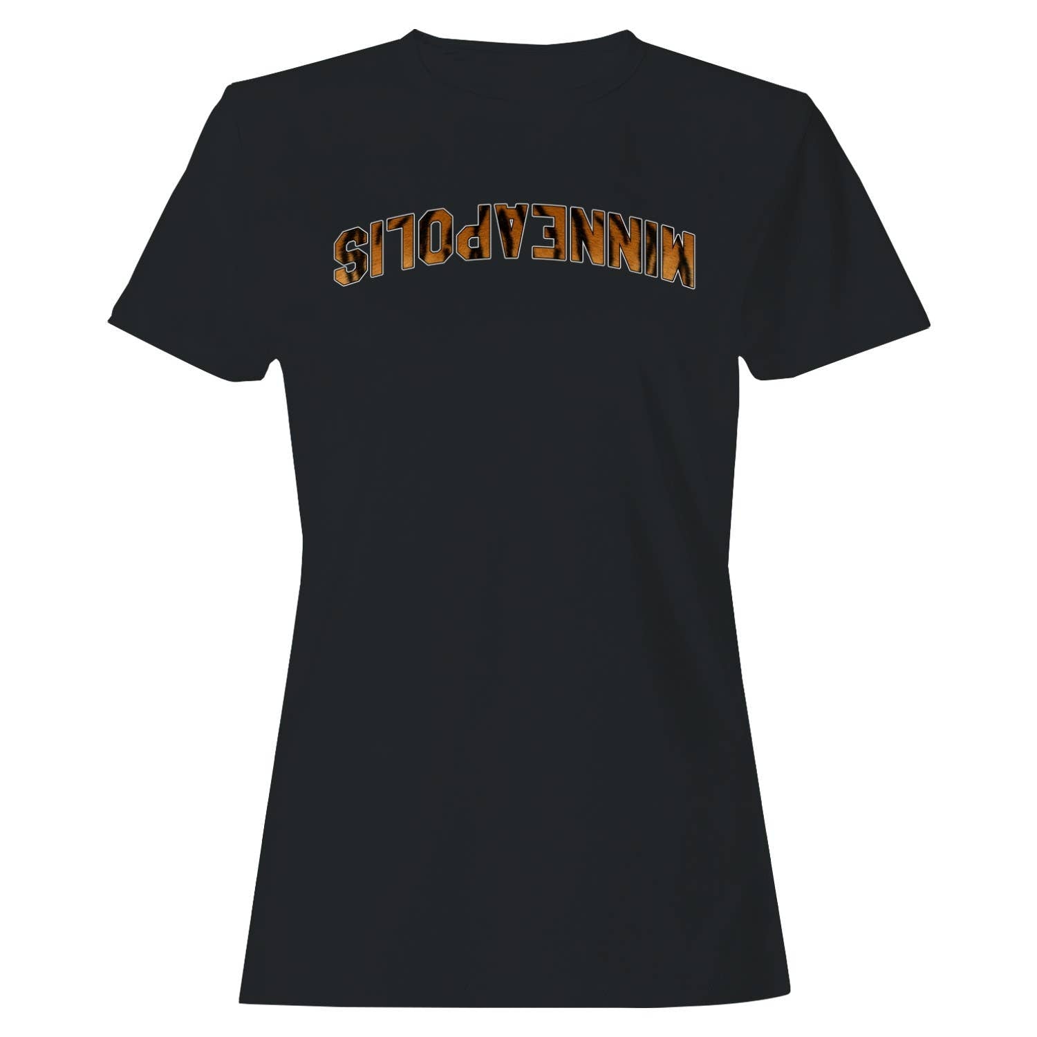 Minneapolis Tiger Print Arch Design Women's T-Shirt