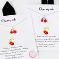 Cherry Figure Pendant Gold Dipped Necklace